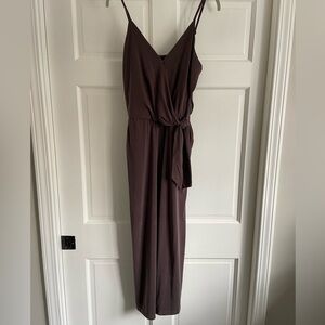 NWT Banana Republic wide leg brown jumpsuit - size small